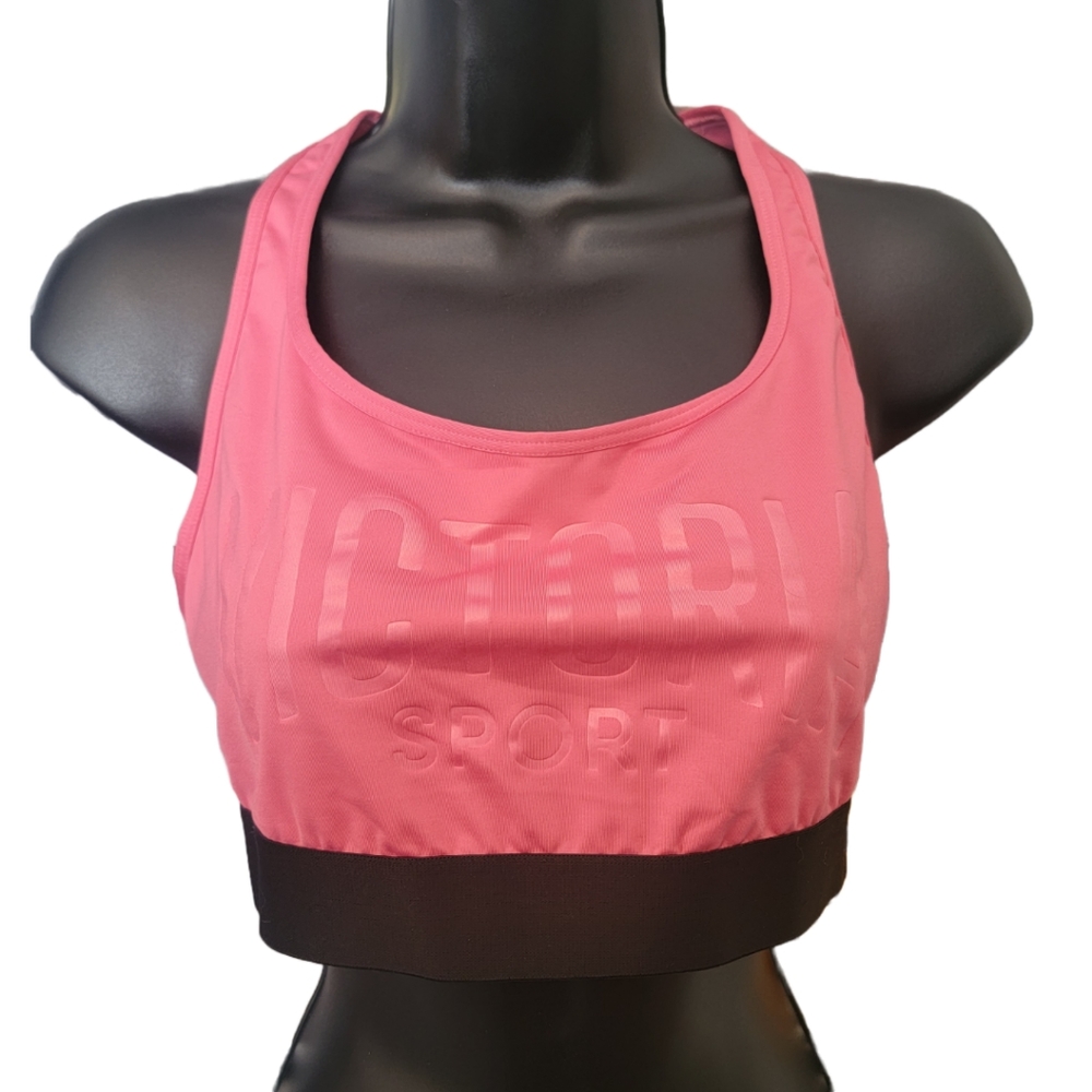✨️2/$20 Victoria's Secret Racerback Sports Bra in Pink Size L